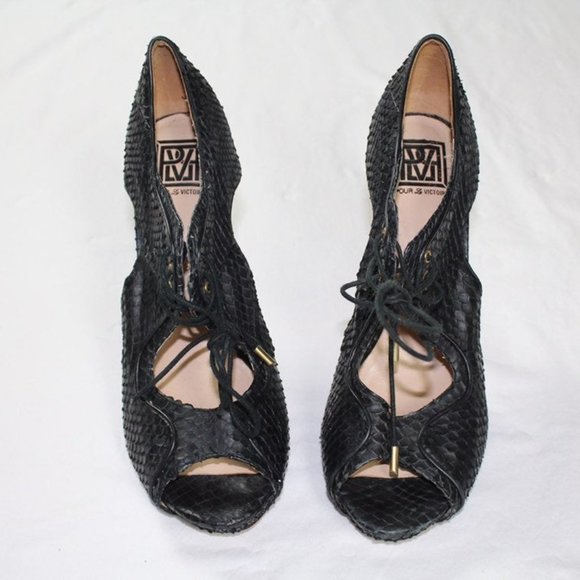 Pour le victoire real snake skin leather - Picture 1 of 7